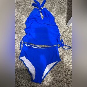 Royal Blue Two-Piece Swim Set